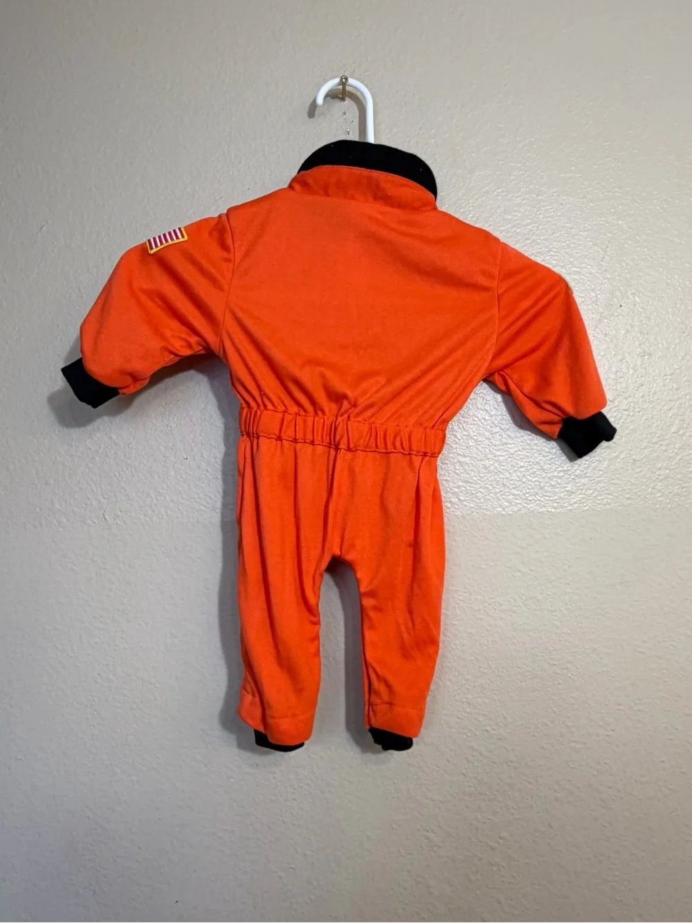 NASA Orange Infant Space Suit Costume - 'Commander' Patch 6-12m